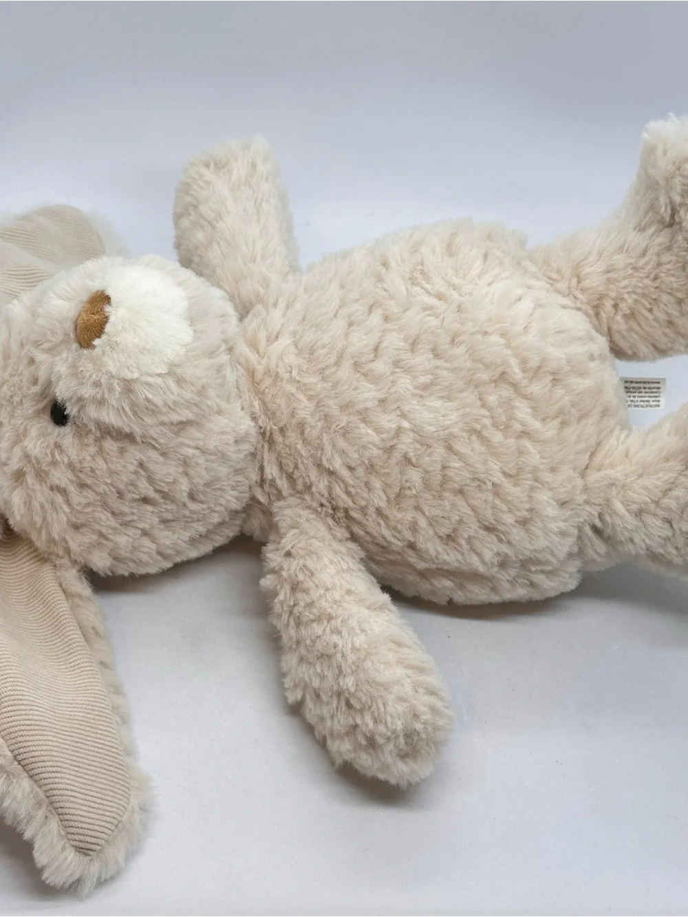Lot/2 Mary Meyer Bunny White Pebble Plush Rabbits Stuffed Animal Soft Pink Beige